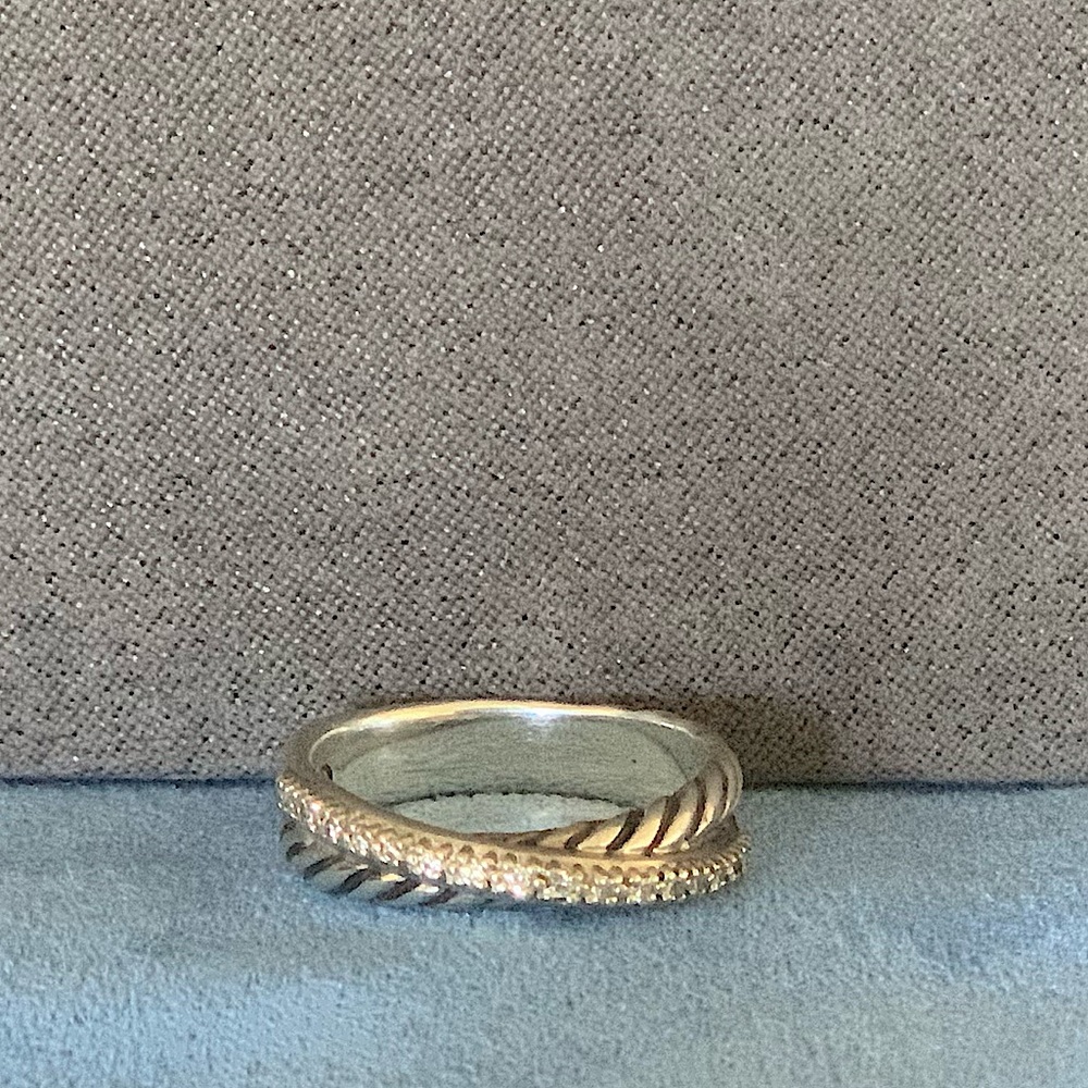 David Yurman Cable Crossover Diamond Ring